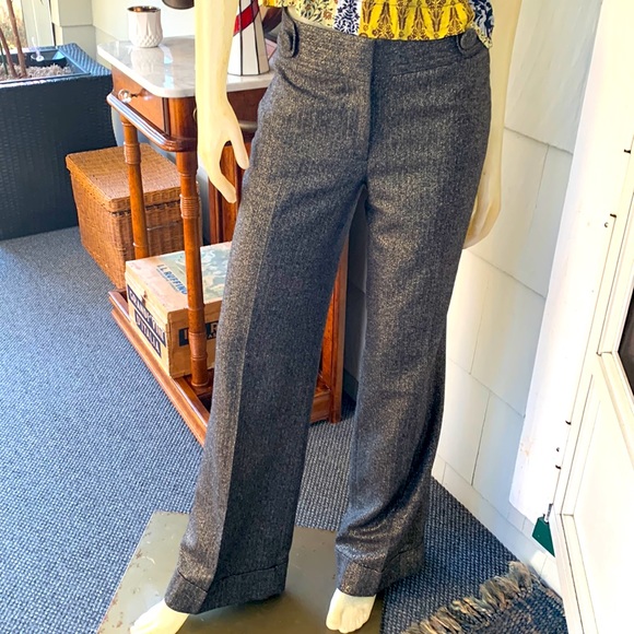 J.Crew Favorite Fit Shimmer TALL LONG Black with Gold Thread - Picture 4 of 9